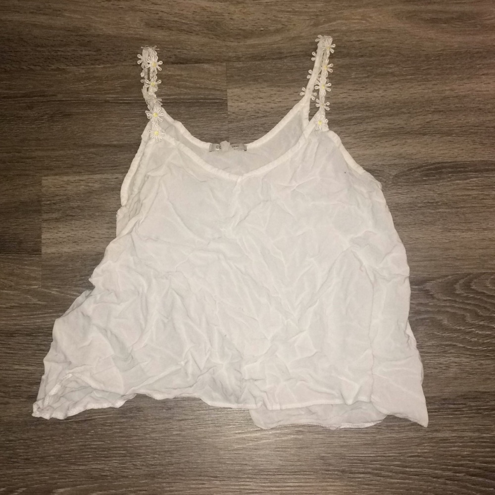 Sunflower white tank